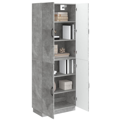 vidaXL Cabinet Set 2 pcs Concrete Grey Engineered Wood