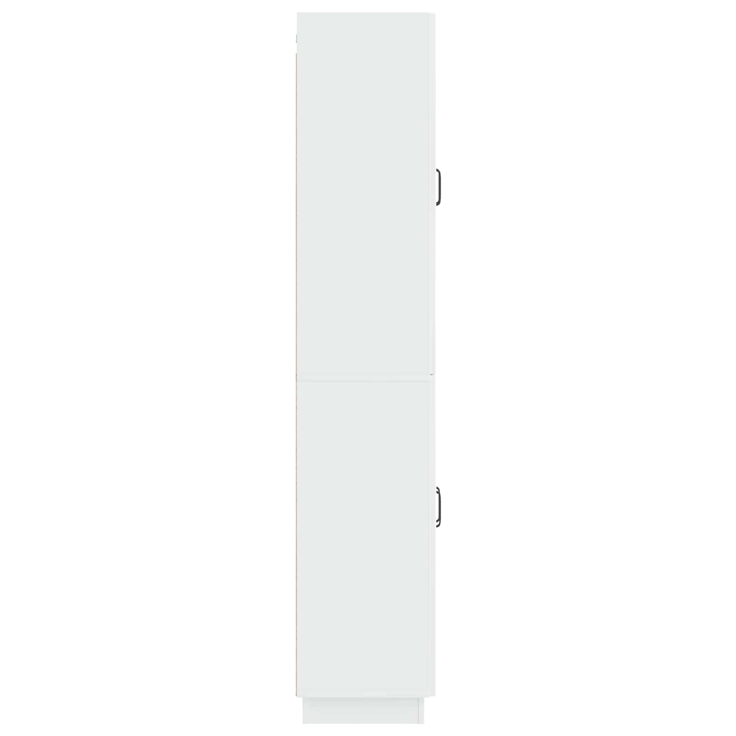 vidaXL Cabinet Set 2 pcs High Gloss White Engineered Wood