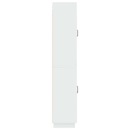 vidaXL Cabinet Set 2 pcs High Gloss White Engineered Wood