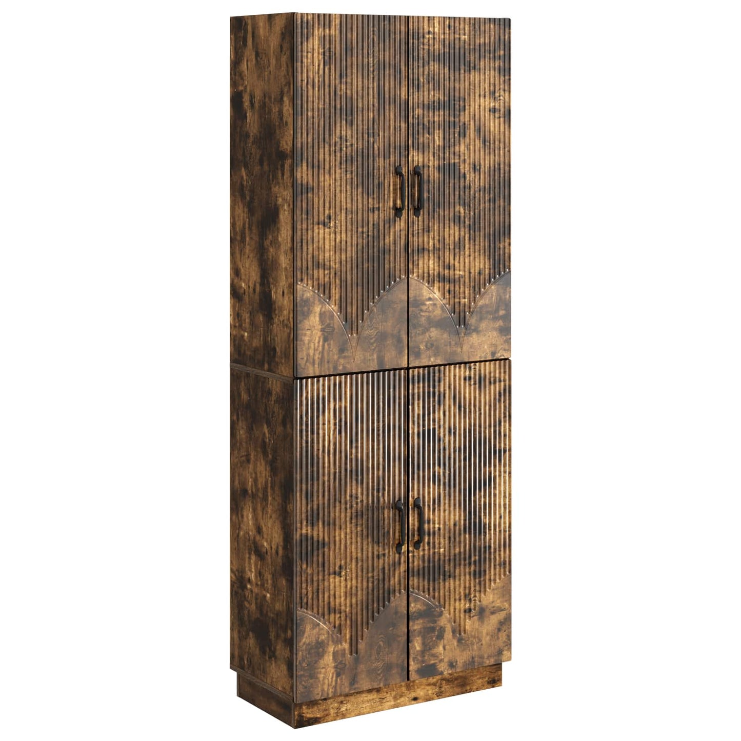 vidaXL Cabinet Set 2 pcs Smoked Oak Engineered Wood