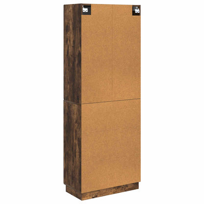 vidaXL Cabinet Set 2 pcs Smoked Oak Engineered Wood