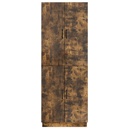 vidaXL Cabinet Set 2 pcs Smoked Oak Engineered Wood