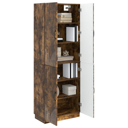 vidaXL Cabinet Set 2 pcs Smoked Oak Engineered Wood