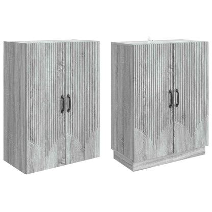 vidaXL Cabinet Set 2 pcs Grey Sonoma Engineered Wood