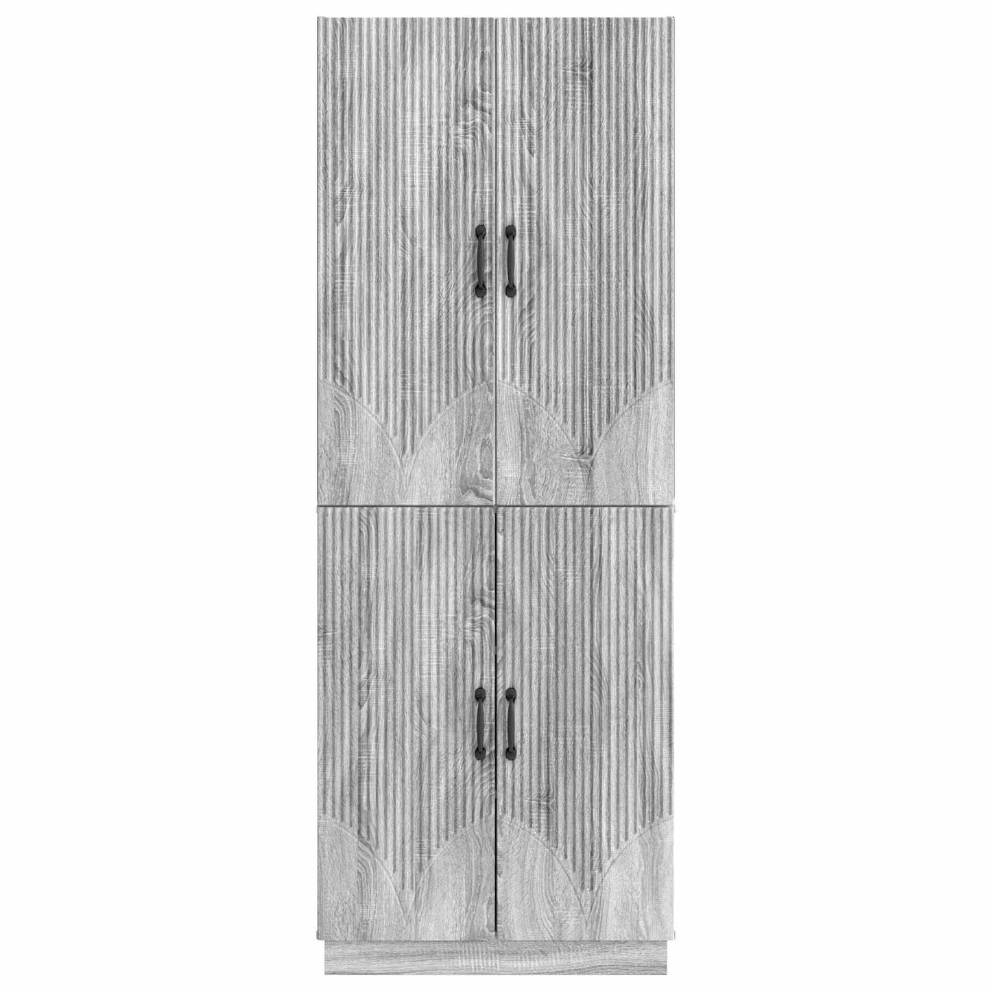 vidaXL Cabinet Set 2 pcs Grey Sonoma Engineered Wood
