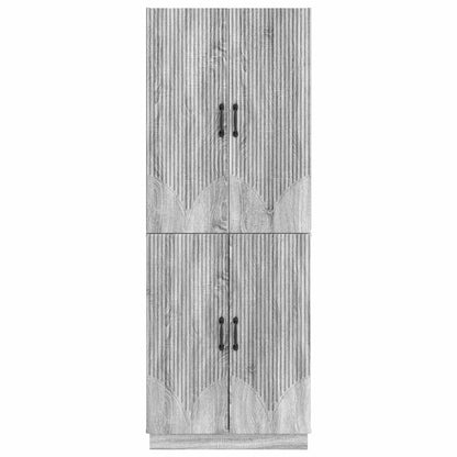 vidaXL Cabinet Set 2 pcs Grey Sonoma Engineered Wood