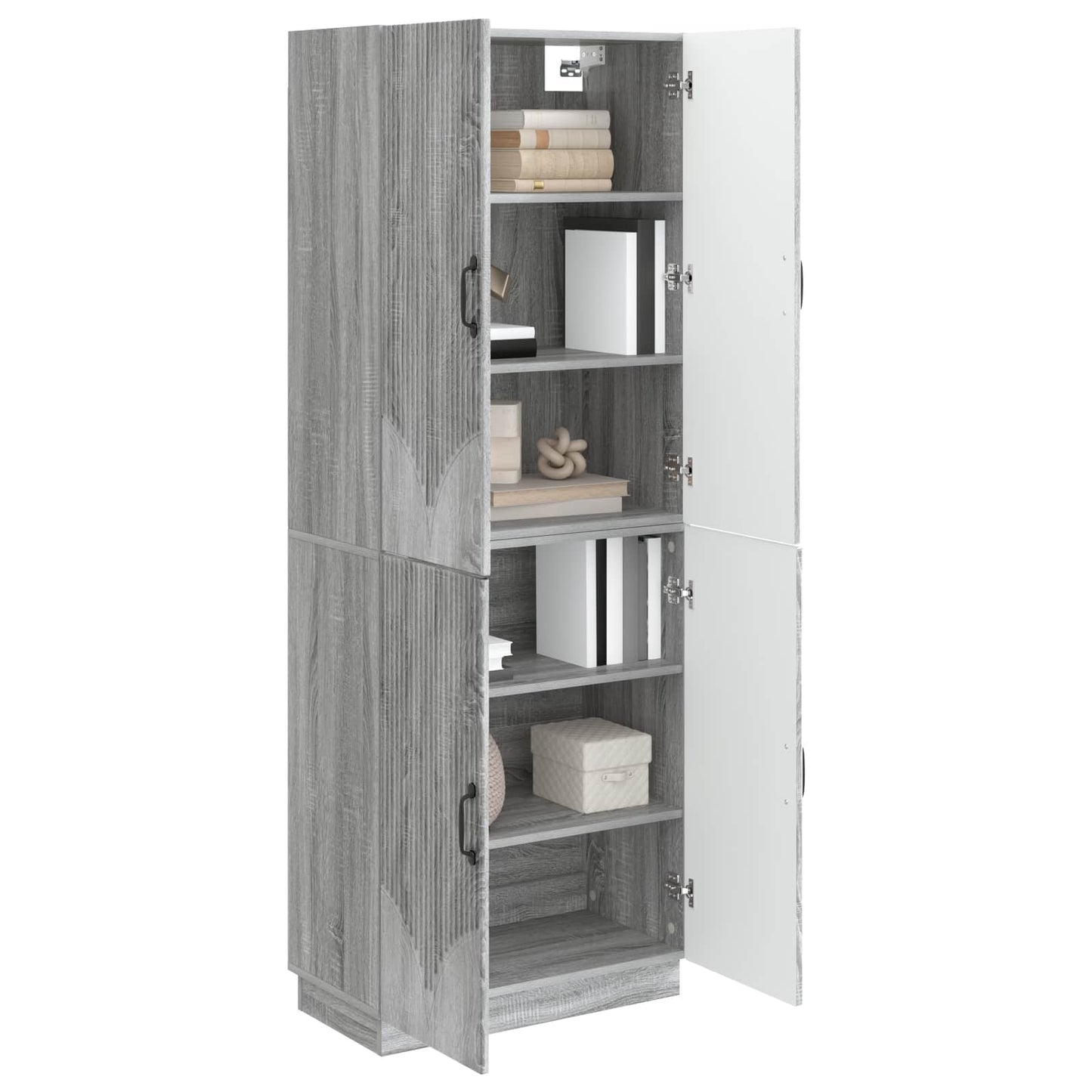 vidaXL Cabinet Set 2 pcs Grey Sonoma Engineered Wood