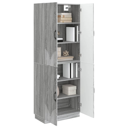 vidaXL Cabinet Set 2 pcs Grey Sonoma Engineered Wood