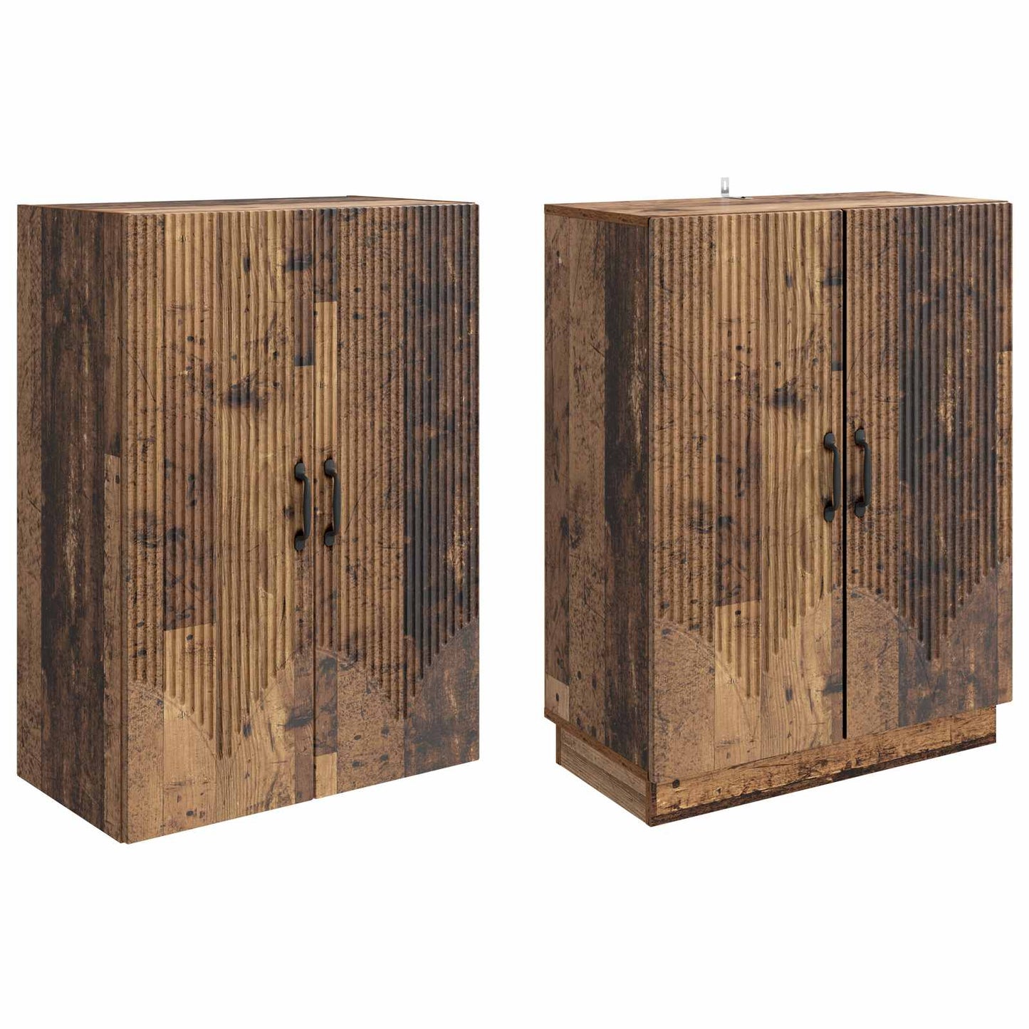vidaXL Cabinet Set 2 pcs Old Wood Engineered Wood