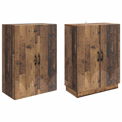 vidaXL Cabinet Set 2 pcs Old Wood Engineered Wood