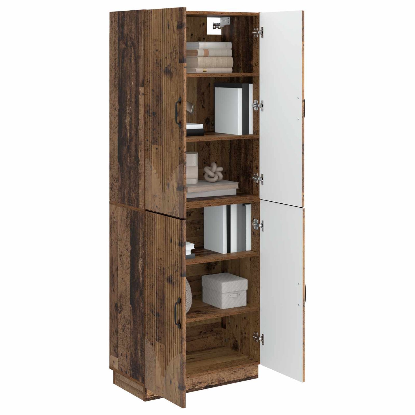 vidaXL Cabinet Set 2 pcs Old Wood Engineered Wood