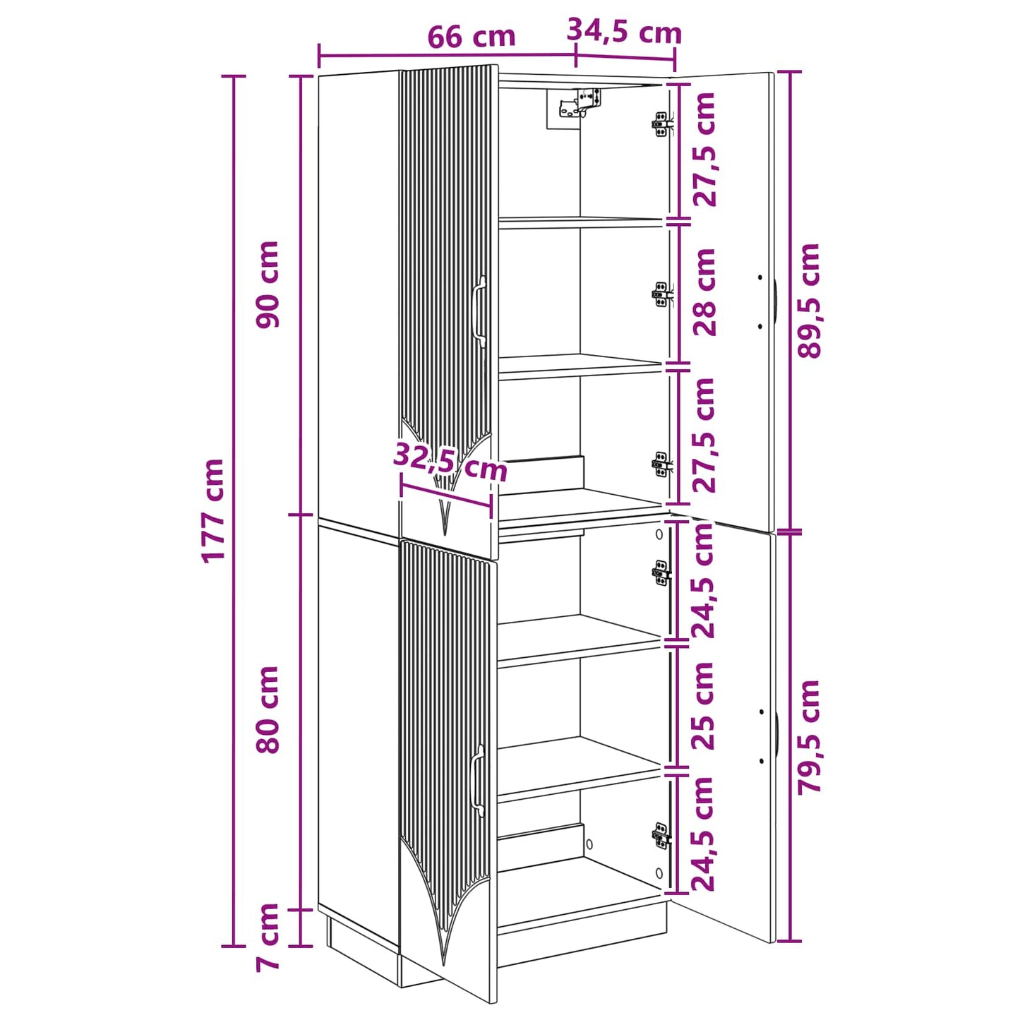 vidaXL Cabinet Set 2 pcs Artisan Oak Engineered Wood