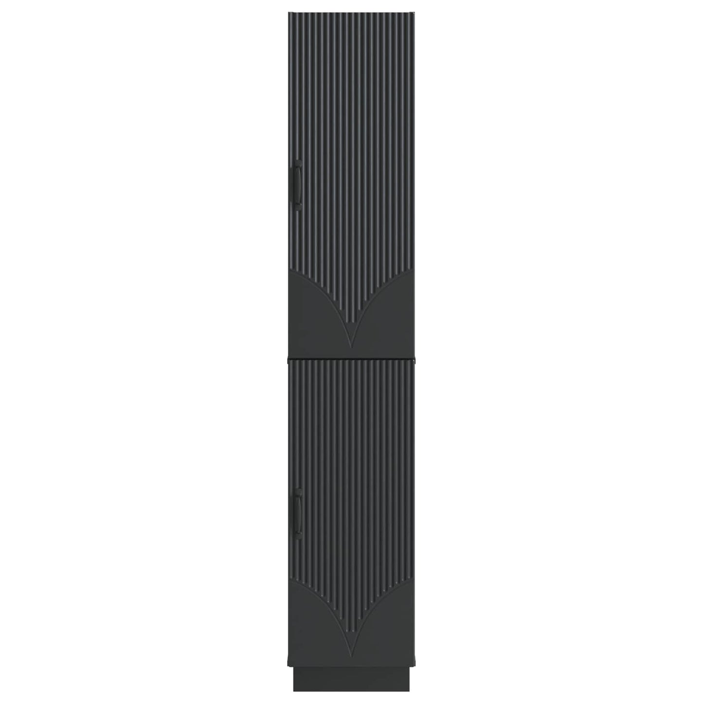 vidaXL Cabinet Set 2 pcs Black Engineered Wood