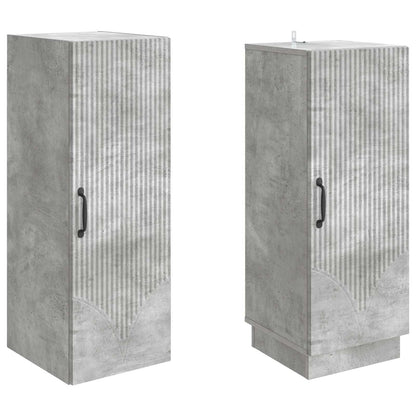 vidaXL Cabinet Set 2 pcs Concrete Grey Engineered Wood