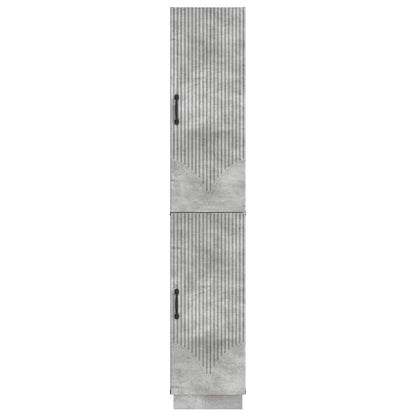 vidaXL Cabinet Set 2 pcs Concrete Grey Engineered Wood