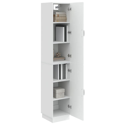 vidaXL Cabinet Set 2 pcs High Gloss White Engineered Wood