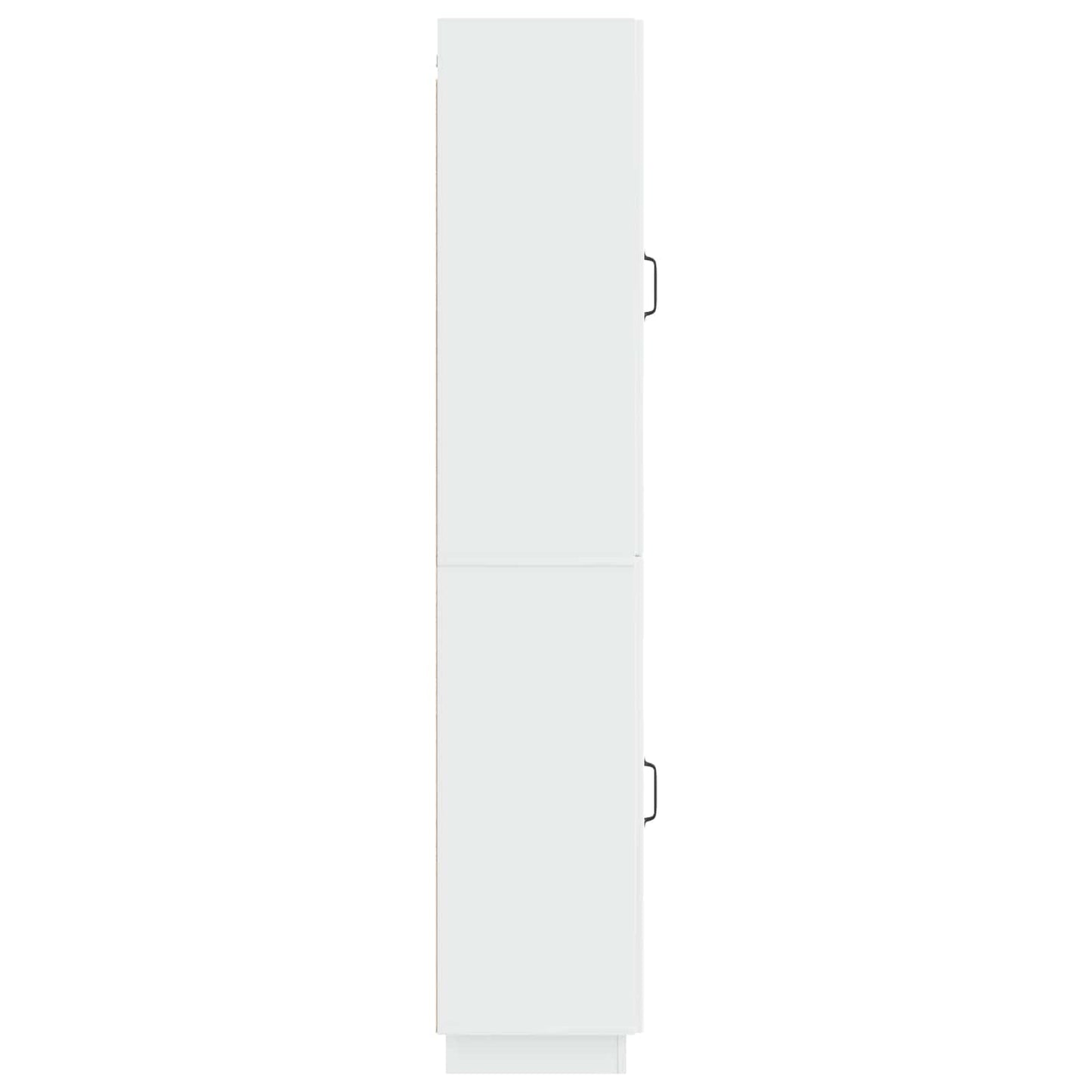 vidaXL Cabinet Set 2 pcs High Gloss White Engineered Wood