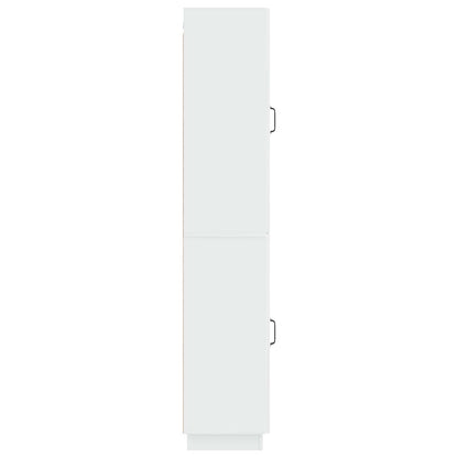 vidaXL Cabinet Set 2 pcs High Gloss White Engineered Wood