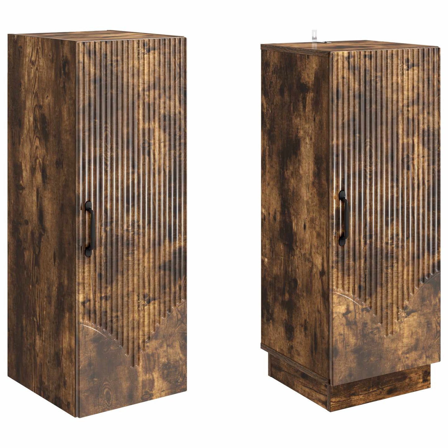 vidaXL Cabinet Set 2 pcs Smoked Oak Engineered Wood