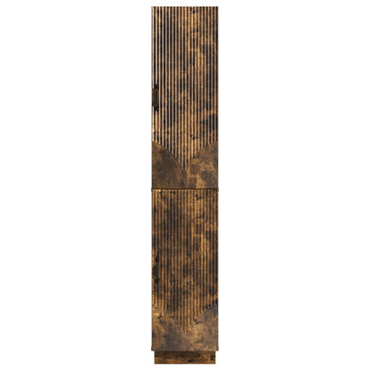 vidaXL Cabinet Set 2 pcs Smoked Oak Engineered Wood