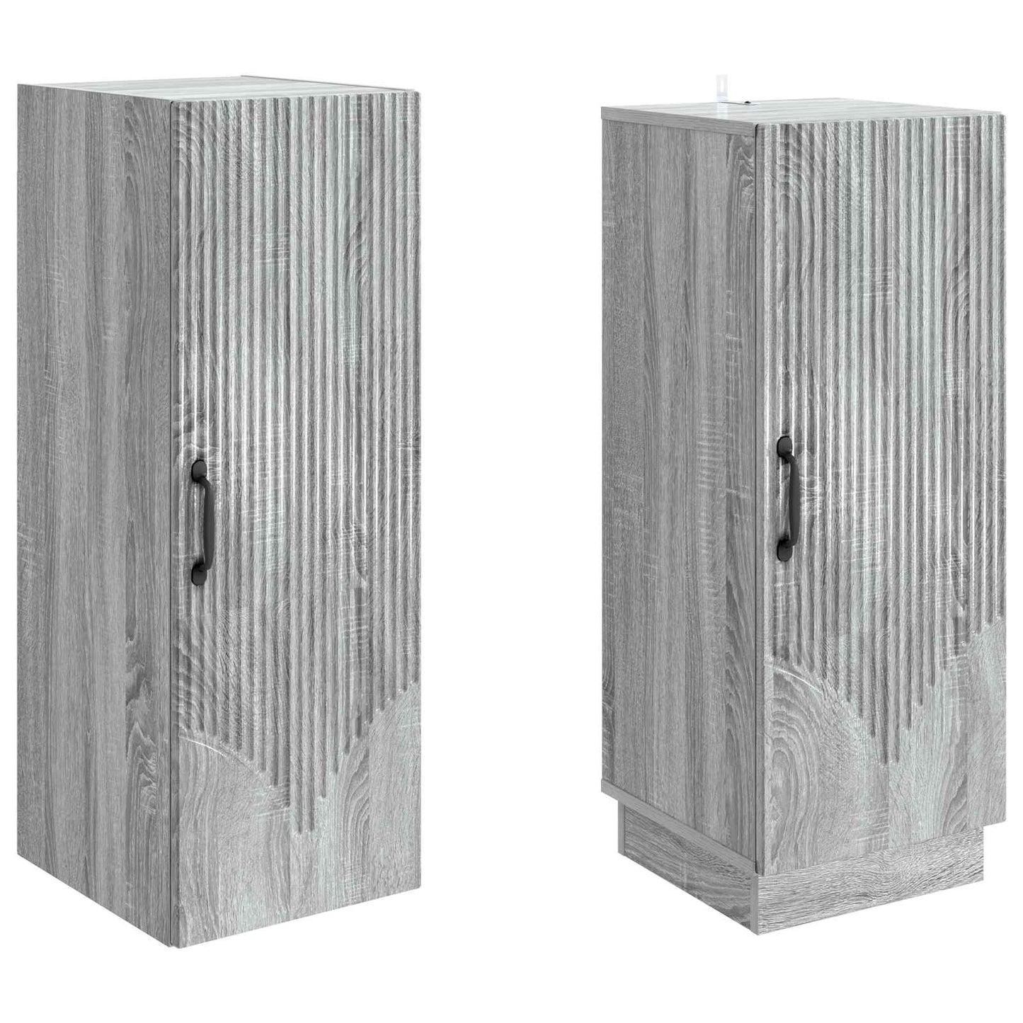 vidaXL Cabinet Set 2 pcs Grey Sonoma Engineered Wood