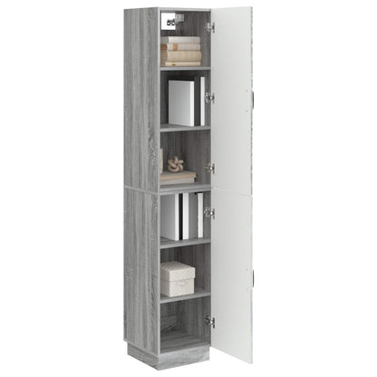 vidaXL Cabinet Set 2 pcs Grey Sonoma Engineered Wood