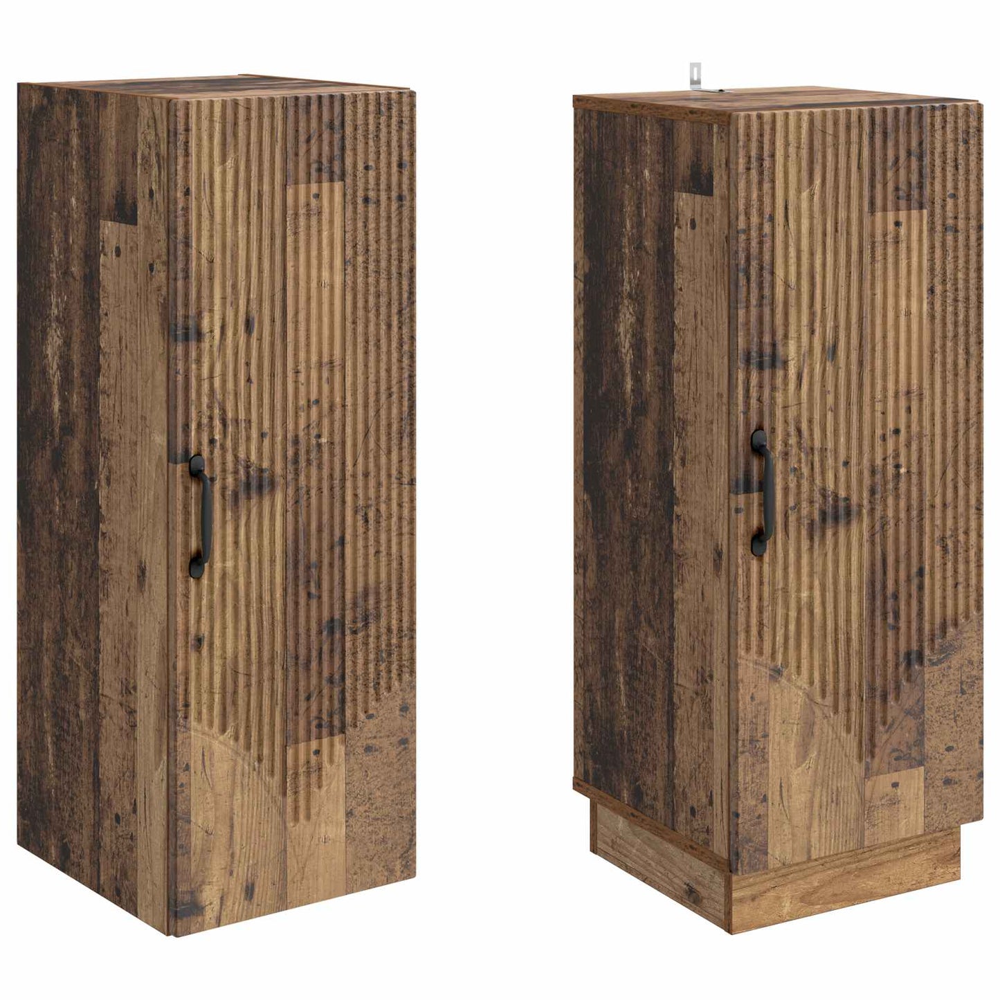 vidaXL Cabinet Set 2 pcs Old Wood Engineered Wood