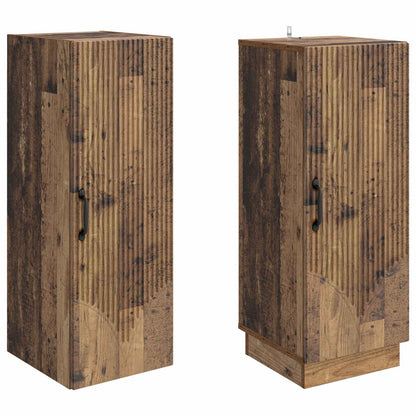 vidaXL Cabinet Set 2 pcs Old Wood Engineered Wood