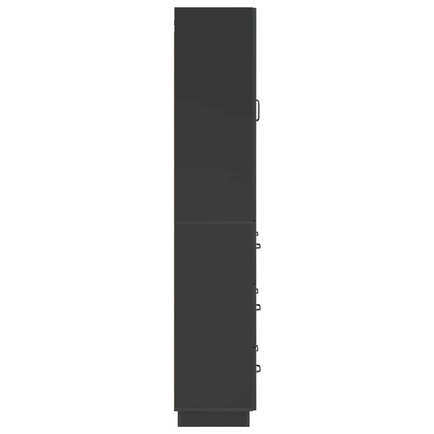 vidaXL Cabinet Set 2 pcs 66 x 34.5 x 87 cm Engineered Wood Black