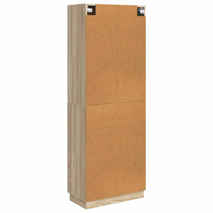 vidaXL Cabinet Set 2 pcs 66 x 34.5 x 87 cm Engineered Wood Sonoma Oak
