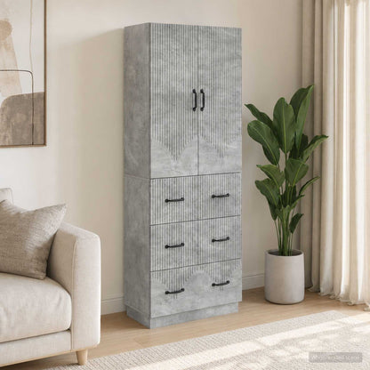 vidaXL Cabinet Set 2 pcs 66 x 34.5 x 87 cm Engineered Wood