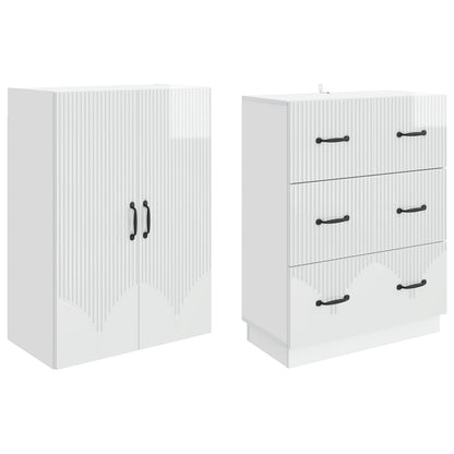 vidaXL Cabinet Set 2 pcs 66 x 34.5 x 87 cm Engineered Wood