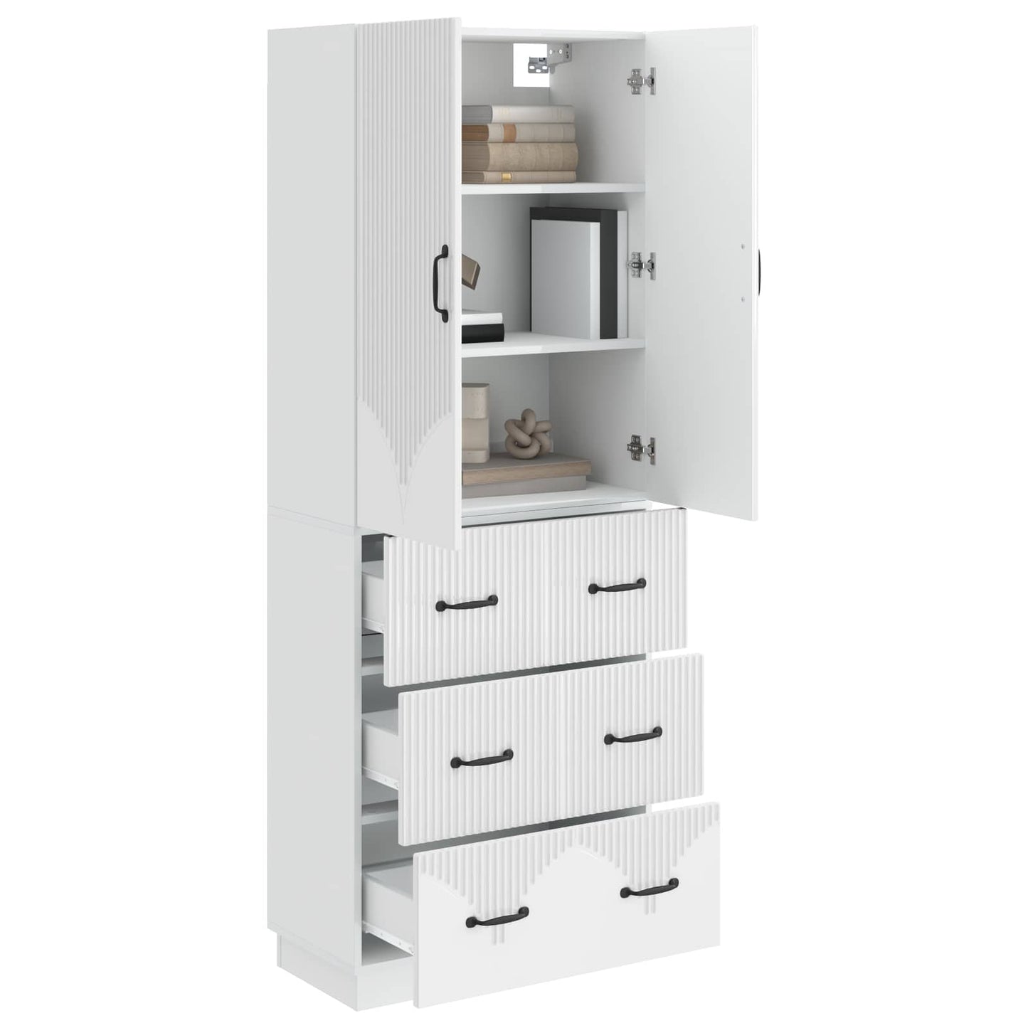 vidaXL Cabinet Set 2 pcs 66 x 34.5 x 87 cm Engineered Wood