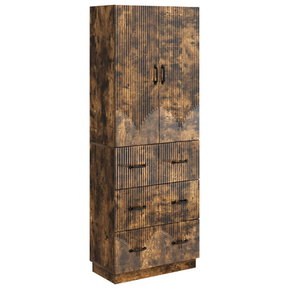 vidaXL Cabinet Set 2 pcs Smoked Oak 66 x 34.5 x 87 cm Engineered Wood