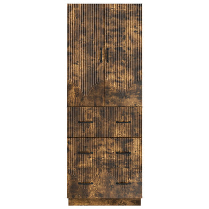 vidaXL Cabinet Set 2 pcs Smoked Oak 66 x 34.5 x 87 cm Engineered Wood