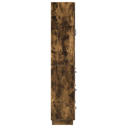 vidaXL Cabinet Set 2 pcs 66 x 34.5 x 87 cm Engineered Wood Smoked Oak
