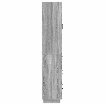 vidaXL Cabinet Set 2 pcs Grey Sonoma 66 x 34.5 x 87 cm Engineered Wood