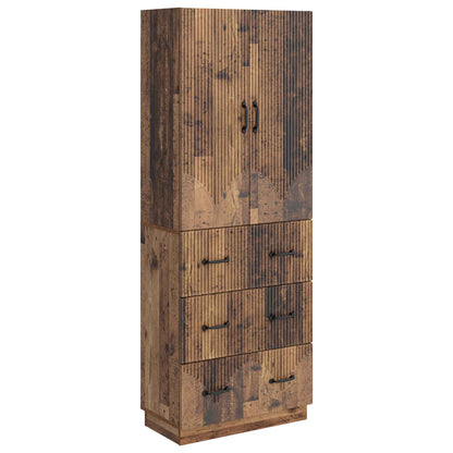 vidaXL Cabinet Set 2 pcs 66 x 34.5 x 87 cm Engineered Wood Old Wood