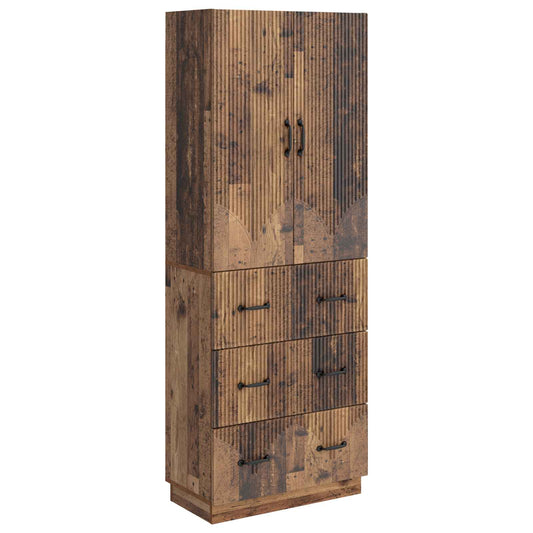 vidaXL Cabinet Set 2 pcs 66 x 34.5 x 87 cm Engineered Wood Old Wood