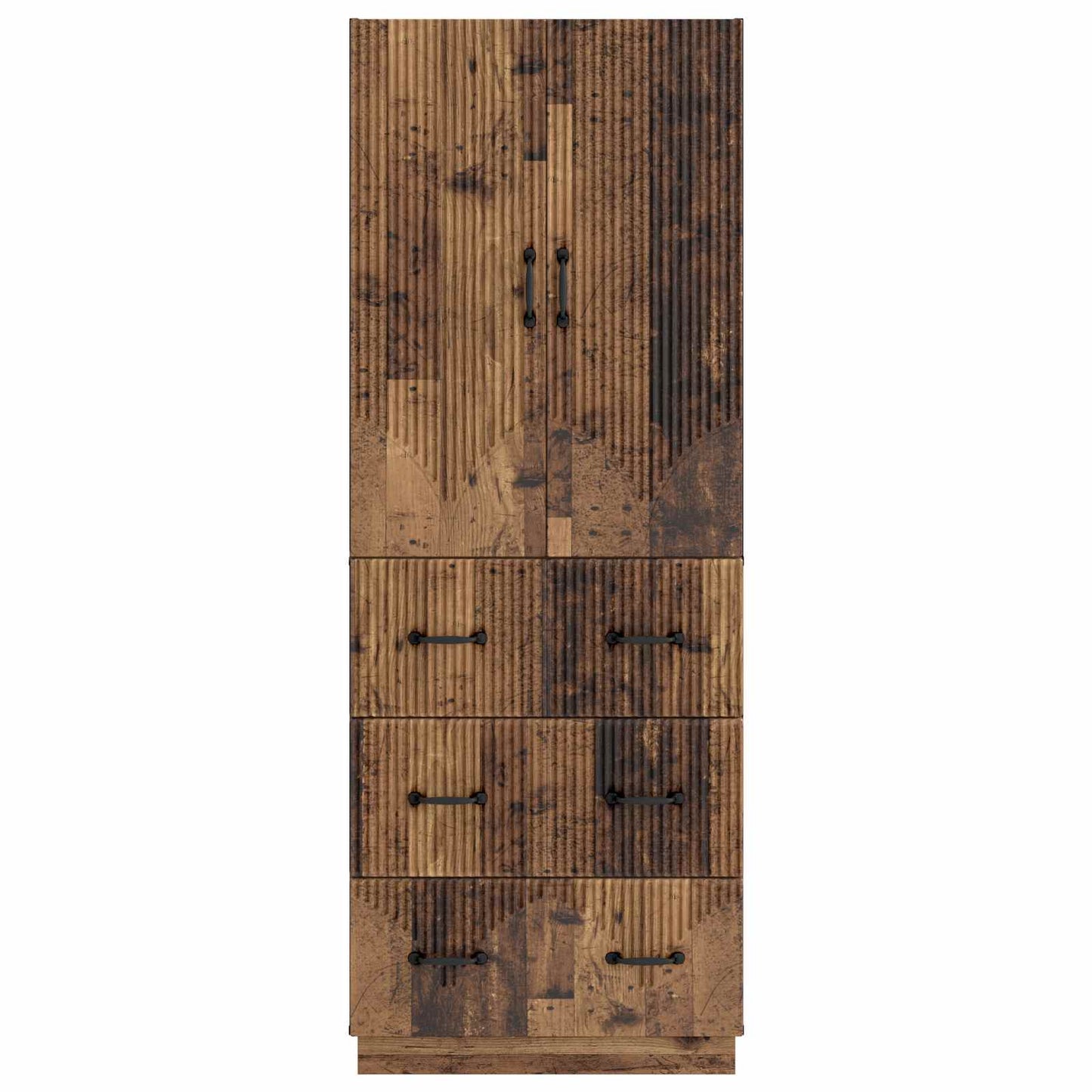 vidaXL Cabinet Set 2 pcs 66 x 34.5 x 87 cm Engineered Wood Old Wood