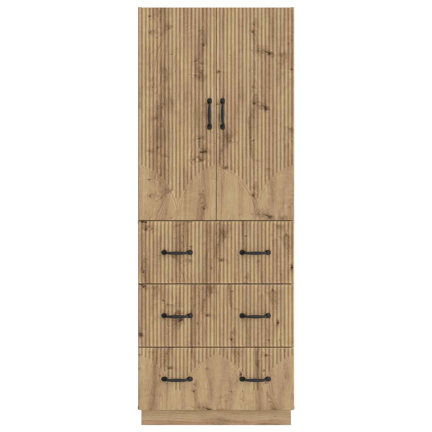 vidaXL Cabinet Set 2 pcs 66 x 34.5 x 87 cm Engineered Wood Artisan Oak