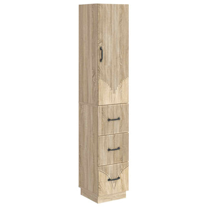vidaXL Cabinet Set 2 pcs 33 x 34.5 x 87 cm Engineered Wood Sonoma Oak