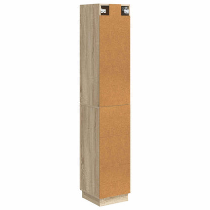 vidaXL Cabinet Set 2 pcs 33 x 34.5 x 87 cm Engineered Wood Sonoma Oak