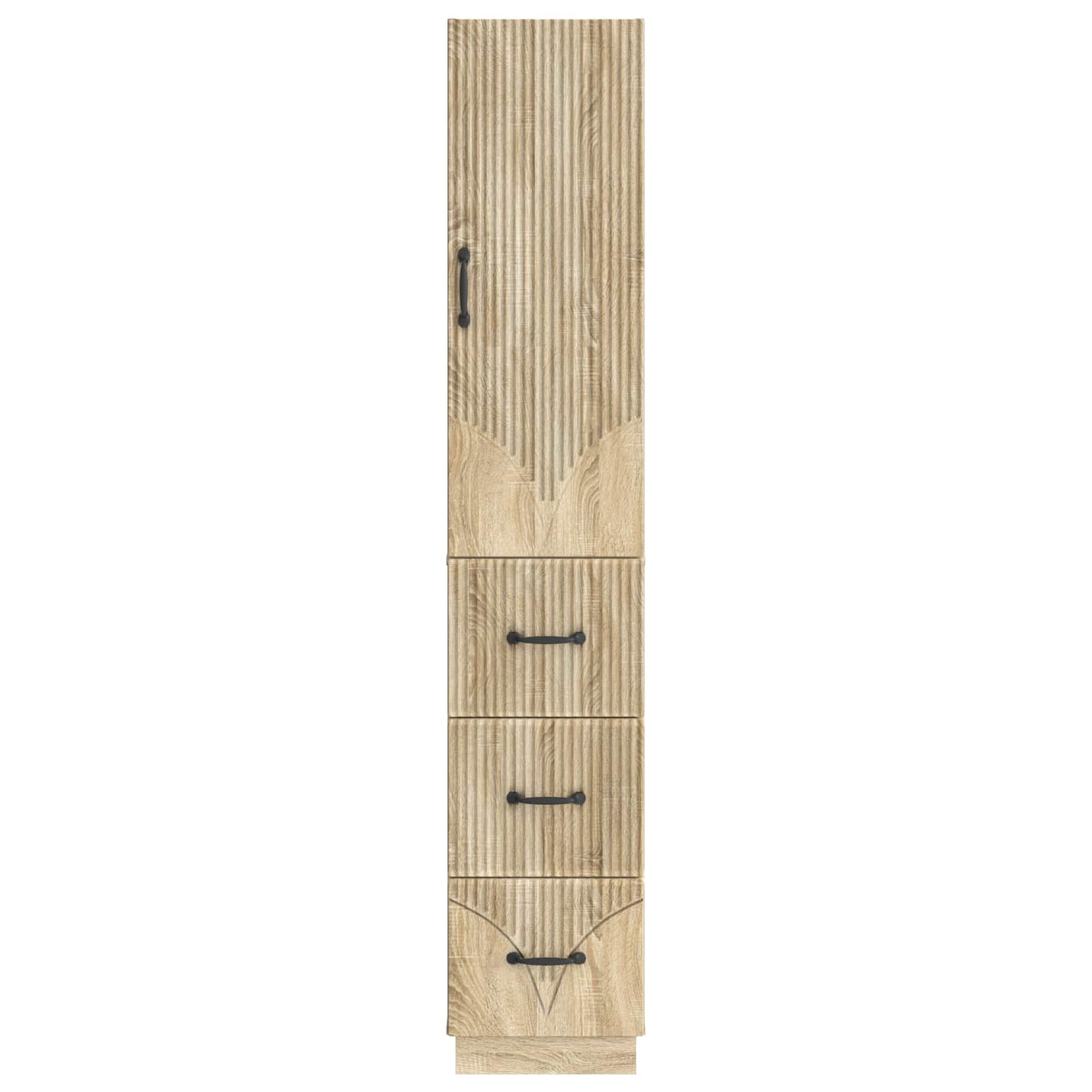 vidaXL Cabinet Set 2 pcs 33 x 34.5 x 87 cm Engineered Wood Sonoma Oak