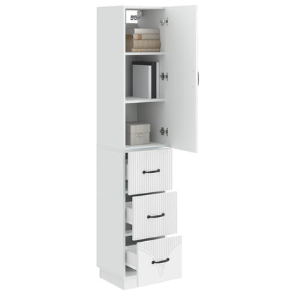 vidaXL Cabinet Set 2 pcs High Gloss White 33 x 34.5 x 87 cm