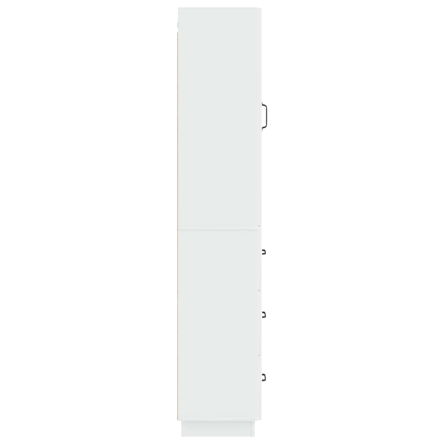 vidaXL Cabinet Set 2 pcs High Gloss White 33 x 34.5 x 87 cm