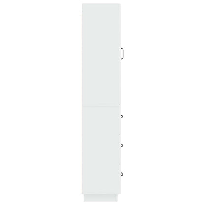 vidaXL Cabinet Set 2 pcs High Gloss White 33 x 34.5 x 87 cm