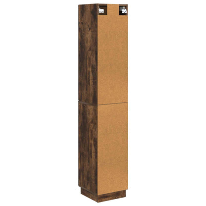 vidaXL Cabinet Set 2 pcs Smoked Oak 33 x 34.5 x 87 cm Engineered Wood