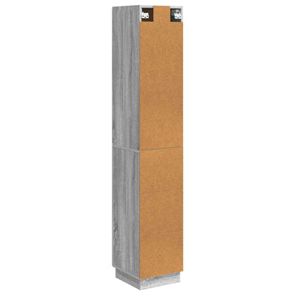 vidaXL Cabinet Set 2 pcs Grey Sonoma 33 x 34.5 x 87 cm Engineered Wood