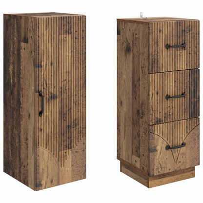 vidaXL Cabinet Set 2 pcs 33 x 34.5 x 87 cm Engineered Wood Old Wood